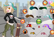 Skateboard Girl DressUp